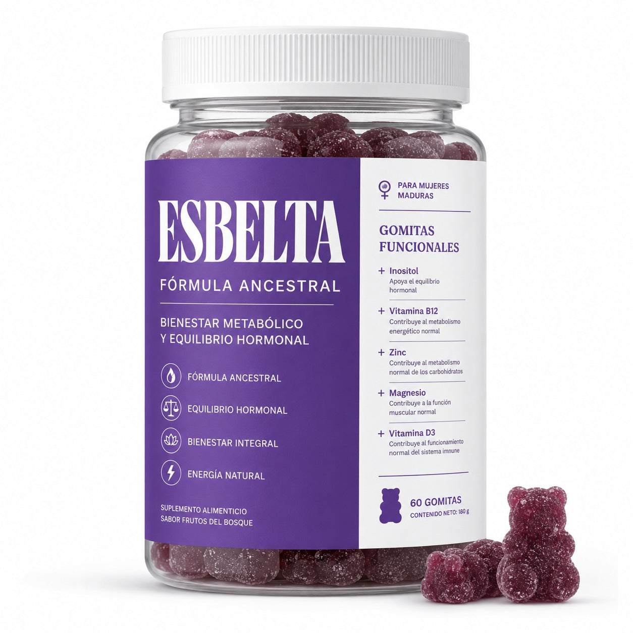 Esbelta Pack4 meses 120 gomitas